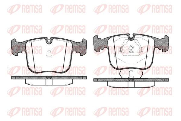 REMSA 0380.00 Brake Pad Set, disc brake