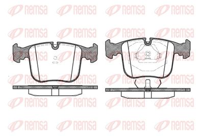 Brake Pad Set, disc brake REMSA 0380.00