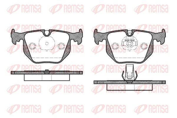 REMSA 0381.20 Brake Pad Set, disc brake