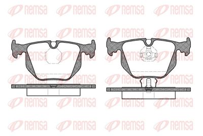 Brake Pad Set, disc brake REMSA 0381.00
