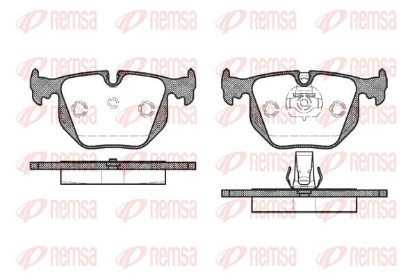 REMSA 0381.30 Brake Pad Set, disc brake