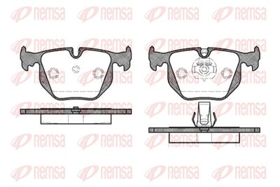 Brake Pad Set, disc brake REMSA 0381.30