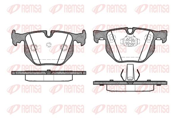 REMSA 0381.40 Brake Pad Set, disc brake