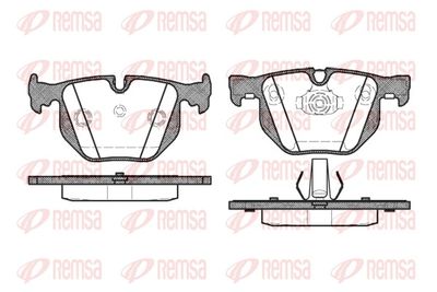 Brake Pad Set, disc brake REMSA 0381.40