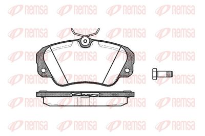 Brake Pad Set, disc brake REMSA 0382.00