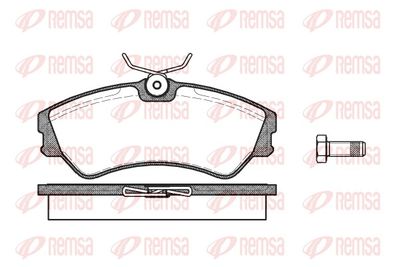 Brake Pad Set, disc brake REMSA 0383.00