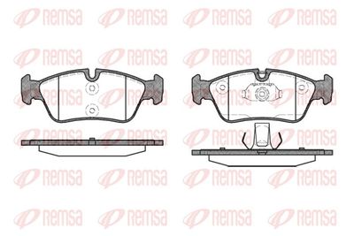 Brake Pad Set, disc brake REMSA 0384.40