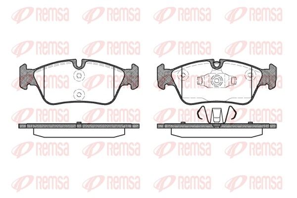 REMSA 0384.60 Brake Pad Set, disc brake