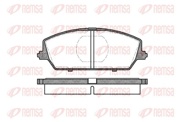 REMSA 0387.00 Brake Pad Set, disc brake
