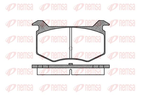 REMSA 0388.00 Brake Pad Set, disc brake