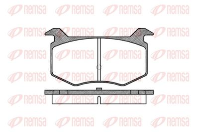 Brake Pad Set, disc brake REMSA 0388.00