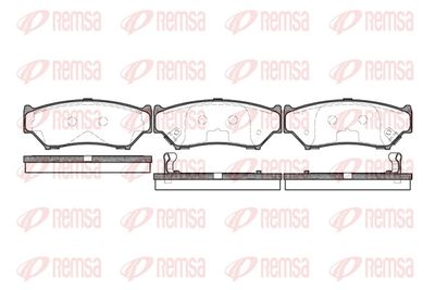 Brake Pad Set, disc brake REMSA 0389.12