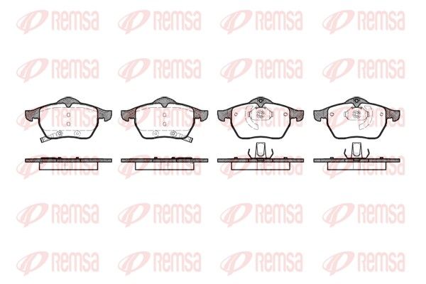 REMSA 0390.32 Brake Pad Set, disc brake