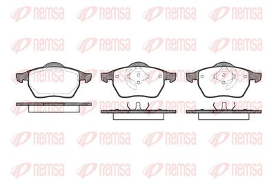 Brake Pad Set, disc brake REMSA 0390.40