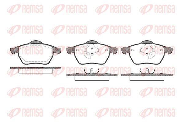 REMSA 0390.50 Brake Pad Set, disc brake