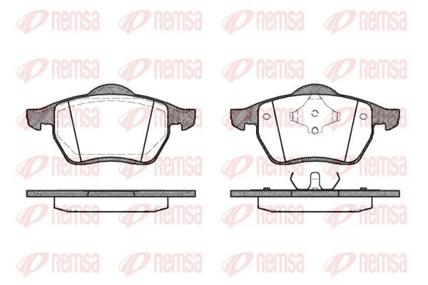 REMSA 0390.00 Brake Pad Set, disc brake