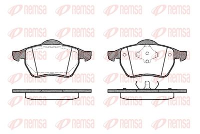 Brake Pad Set, disc brake REMSA 0390.00