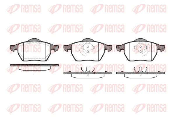 REMSA 0390.20 Brake Pad Set, disc brake