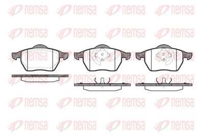 Brake Pad Set, disc brake REMSA 0390.20