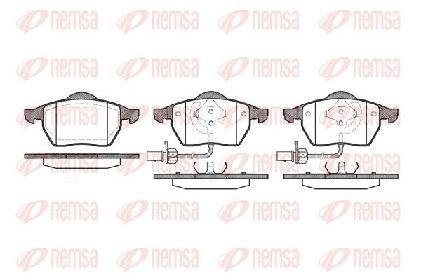 REMSA 0390.22 Brake Pad Set, disc brake