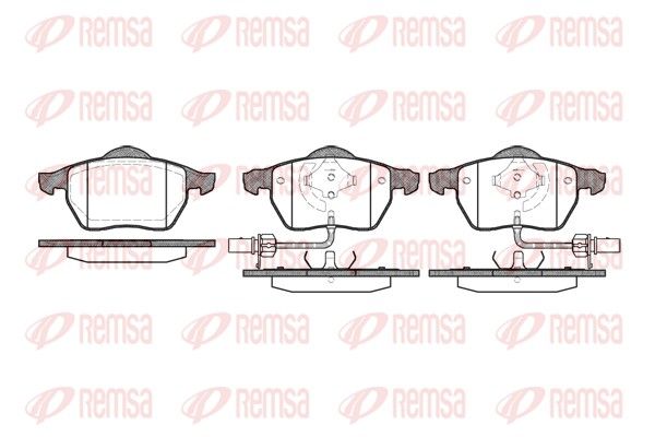REMSA 0390.52 Brake Pad Set, disc brake