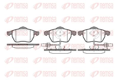 Brake Pad Set, disc brake REMSA 0390.52