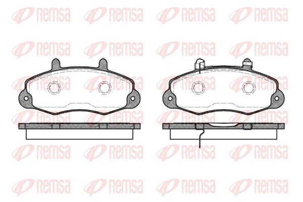 REMSA 0391.02 Brake Pad Set, disc brake