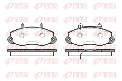 Brake Pad Set, disc brake REMSA 0391.02