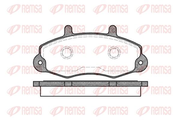 REMSA 0391.00 Brake Pad Set, disc brake
