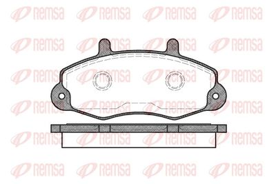 Brake Pad Set, disc brake REMSA 0391.00