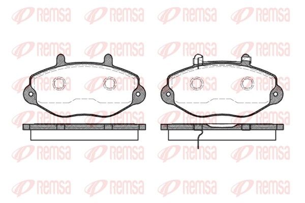REMSA 0392.02 Brake Pad Set, disc brake