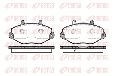 Brake Pad Set, disc brake REMSA 0392.02