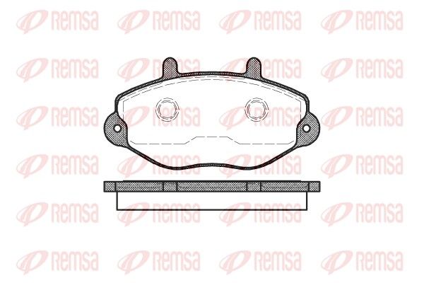 REMSA 0392.00 Brake Pad Set, disc brake