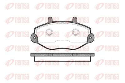 Brake Pad Set, disc brake REMSA 0392.00