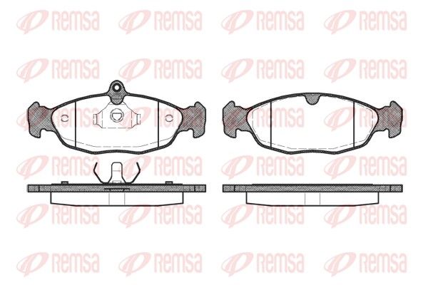 REMSA 0393.20 Brake Pad Set, disc brake