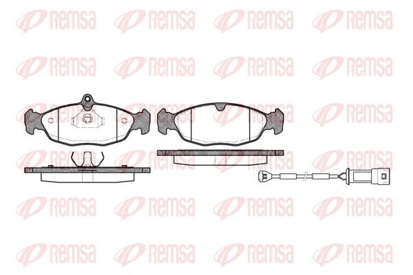 REMSA 0393.22 Brake Pad Set, disc brake
