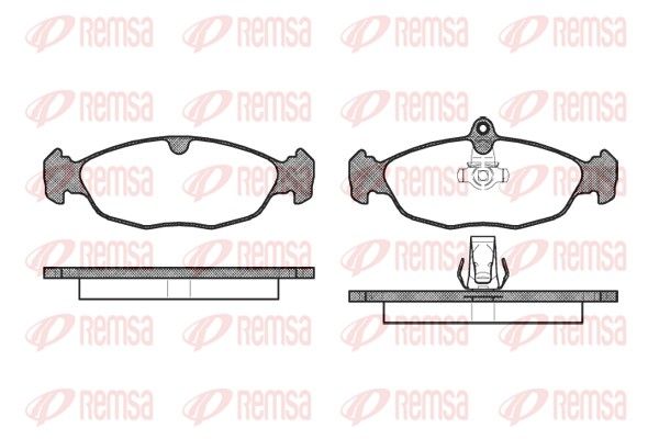 REMSA 0393.30 Brake Pad Set, disc brake