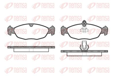 Brake Pad Set, disc brake REMSA 0393.30