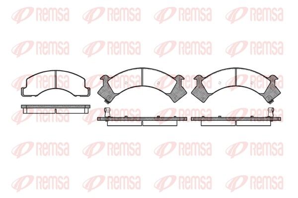 REMSA 0394.00 Brake Pad Set, disc brake