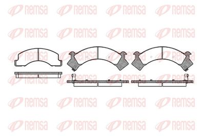 Brake Pad Set, disc brake REMSA 0394.00