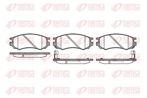 REMSA 0395.02 Brake Pad Set, disc brake