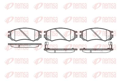 Brake Pad Set, disc brake REMSA 0395.02