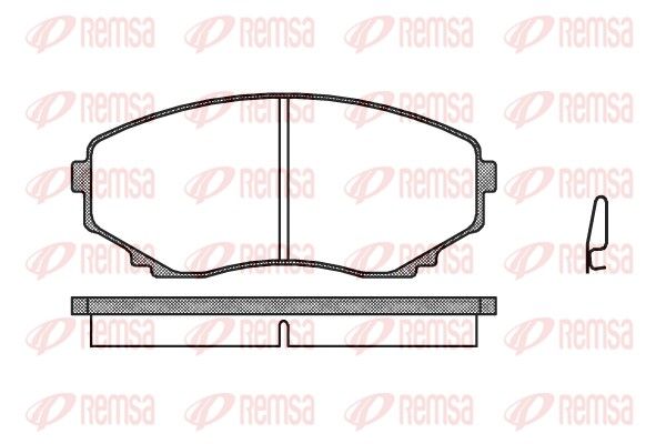 REMSA 0397.00 Brake Pad Set, disc brake