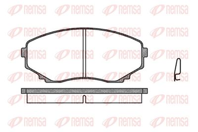 Brake Pad Set, disc brake REMSA 0397.00