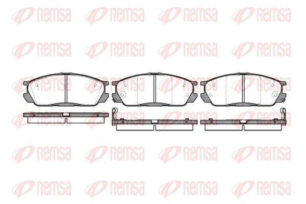 REMSA 0398.02 Brake Pad Set, disc brake