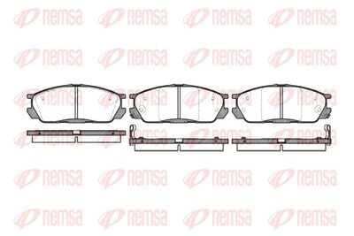 Brake Pad Set, disc brake REMSA 0398.02