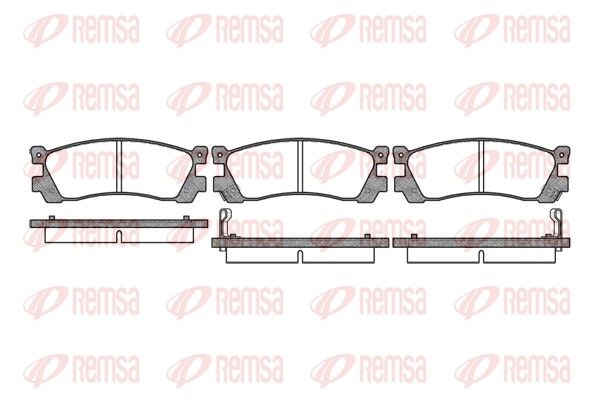 REMSA 0399.02 Brake Pad Set, disc brake