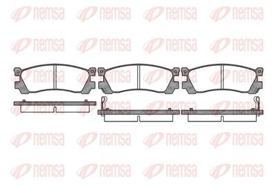 Brake Pad Set, disc brake REMSA 0399.02
