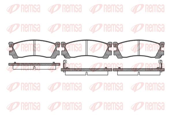 REMSA 0399.12 Brake Pad Set, disc brake