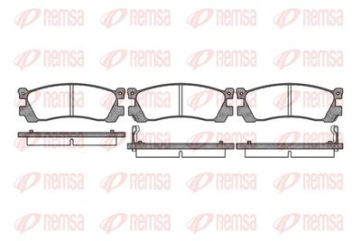 Brake Pad Set, disc brake REMSA 0399.12